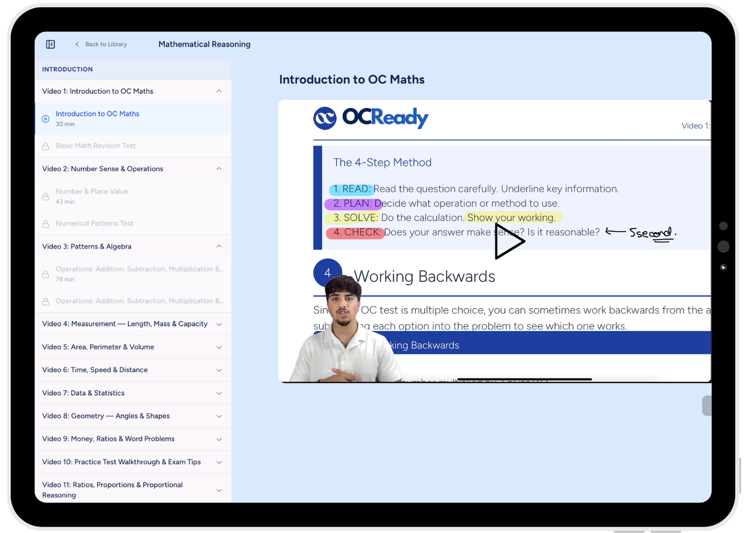 OCReady masterclass video lesson